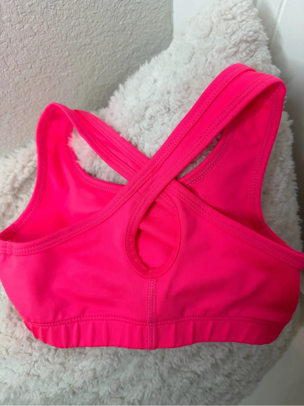 Nike girl Light Pink Athletic Shorts with Bright Pink Trim